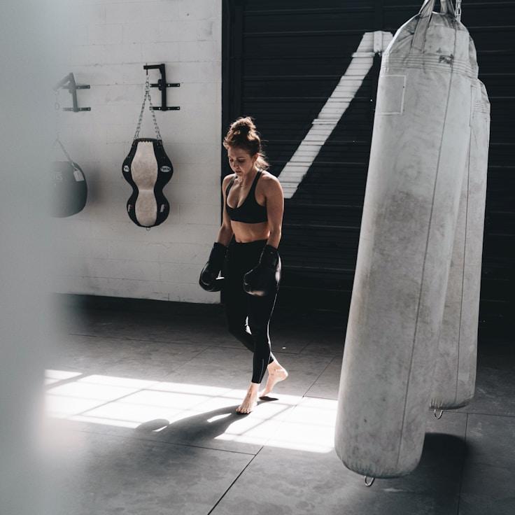 Modern fitness center interior with exercise equipment